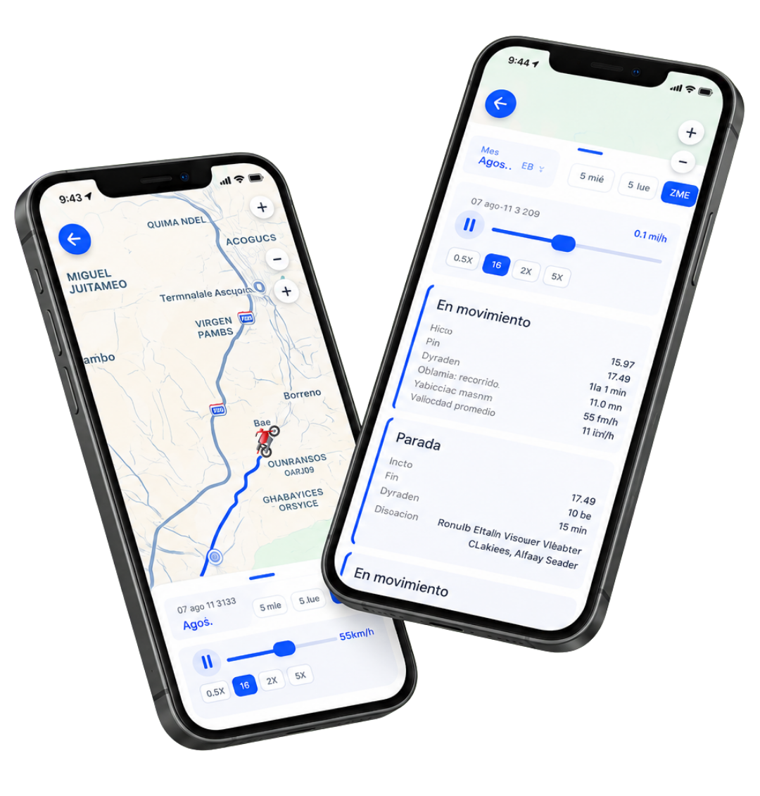 App AUTOMATIC — historial de recorridos de la moto Honda